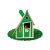 Maisonnette pour enfants 1,24m² Peter vert Outdoor Toys