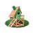Casinha infantil 2,28m² Pinóquio verde Outdoor Toys