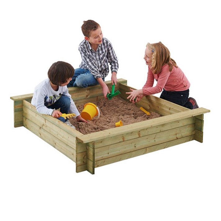 Caixa de areia infantil 120x120x25cm Alixb Outdoor Toys