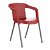 Set di 18 sedie rosse con schienale alto Malta Resol