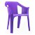 Lot de 31 chaises avec accoudoirs en polypropylène de couleur violette Cool Resol