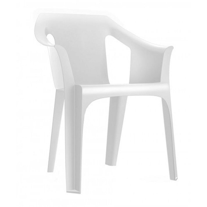 Lot de 31 chaises avec accoudoirs et finition blanche Cool Resol