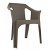 Pack de 31 sillas con apoyabrazos elaboradas de polipropileno color marrón Cool Resol