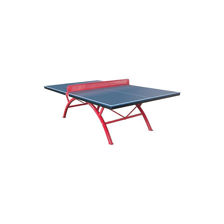 Tenis de mesa con red para exterior fabricado en plástico SMC y patas de tubo Softee
