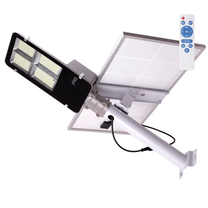 Faretto LED con pannello solare e telecomando con una potenza da 300 W di 21,5x49,5 cm di colore bianco GreenIce