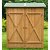 Caseta de jardín con dos estantes de 140 cm de madera con un acabado en color marrón Outsunny
