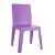 Lot de 30 chaises fabriquées en polypropylène avec finition de couleur violette lris Resol