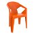 Lot de 24 chaises empilables avec accoudoirs et de couleur orange Delta Resol