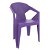 Lot de 24 chaises empilables pour extérieur et de couleur violette Delta Resol