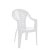 Lot de 25 chaises pour extérieur avec accoudoirs et finition texturée blanc mat Palma Resol