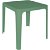 Lot de tables monoblocs de 70 cm en polypropylène avec finition vert foncé Beach Bar Garbar