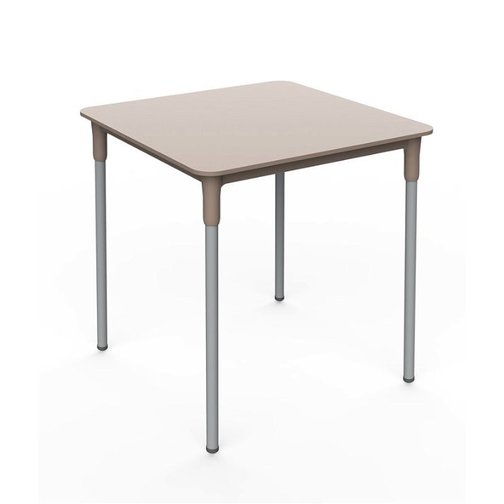 Table pour extérieur de 70 cm en polypropylène avec une finition de couleur sable Zurick Garbar