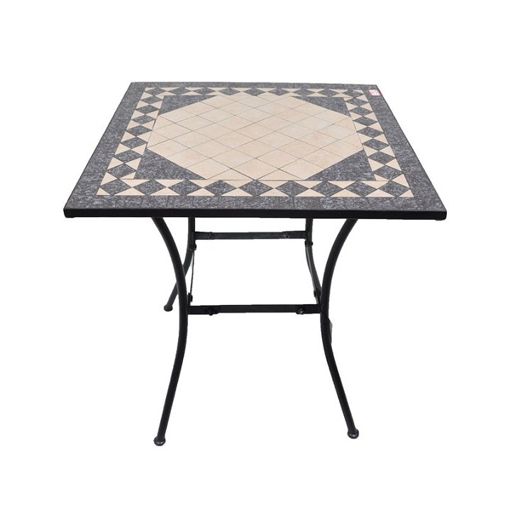 Tavolo quadrato mosaico PAROS Resol
