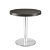 Mesa con pie circular de 40 cm de werzalit y aluminio con opcional acabado en diferentes colores Renoir Garbar