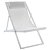 Lot de chaises longues pliantes en aluminium de couleur blanche et revêtement blanc Sand Garbar