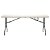 Table rectangulaire pour extérieur de 182 cm en polyéthylène avec une finition de couleur grise Smart Garbar