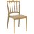 Lot de chaises pour extérieur en fibre de verre et en polypropylène de couleur dorée Napoléon Garbar