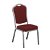 Pack de 12 sillas apilables elaboradas con aluminio y tapizado en colores burdeos y plateado Amadeus Resol