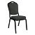 Pack de 12 sillas apilables elaboradas con aluminio y tapizado en colores antracita y negro Amadeus Resol