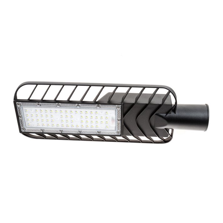 Farola LED de 30W fabricada en aluminio y policarbonato en color negro GreenIce