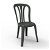 Conjunto de cadeiras de exterior de polipropileno com acabamento de cor antracite Garrotxa Garbar