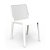 Lot de chaises pour extérieurs en polypropylène avec une finition de couleur blanche Fresh Garbar