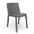 Pack de sillas de exterior de polipropileno en acabado color gris oscuro Fresh Garbar