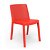 Pack de sillas de exterior apilable de polipropileno en acabado color rojo Fresh Garbar