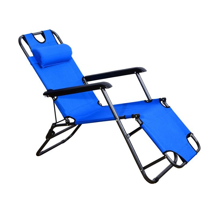 Cadeira espreguiçadeira Azul Outsunny