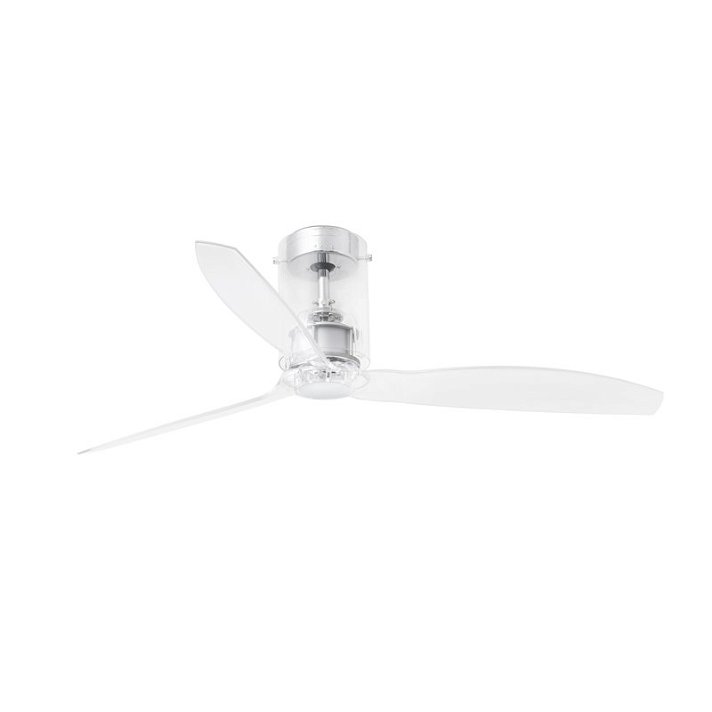 Ventilateur de plafond finition transparente six vitesses Mini Tube Fan Faro