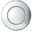 Placa pulsadora circular fabricada en plástico ABS de 4,8 cm en color cromo brillo ProSys Ideal Standard