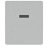 Placa pulsadora rectangular fabricada en acero inoxidable de 11,9 cm de color cromo brillo ProSys Ideal Standard
