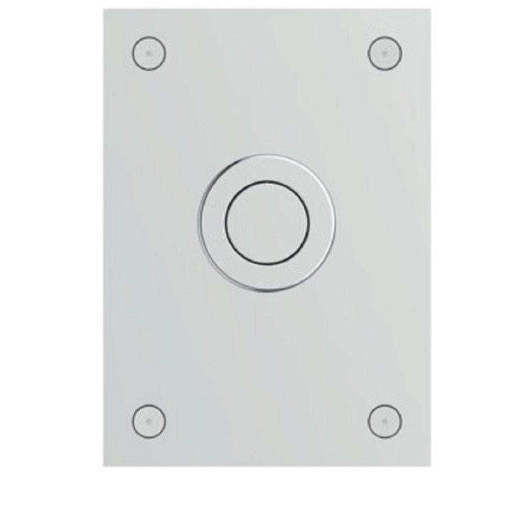 Placa pulsadora rectangular fabricada en acero inoxidable de 12,8 cm de color cromo brillo ProSys Ideal Standard
