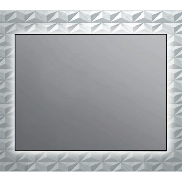 Espejo de diseño redondo de 4 mm con luz led incorporada en varias medidas Aluminium BathDecor