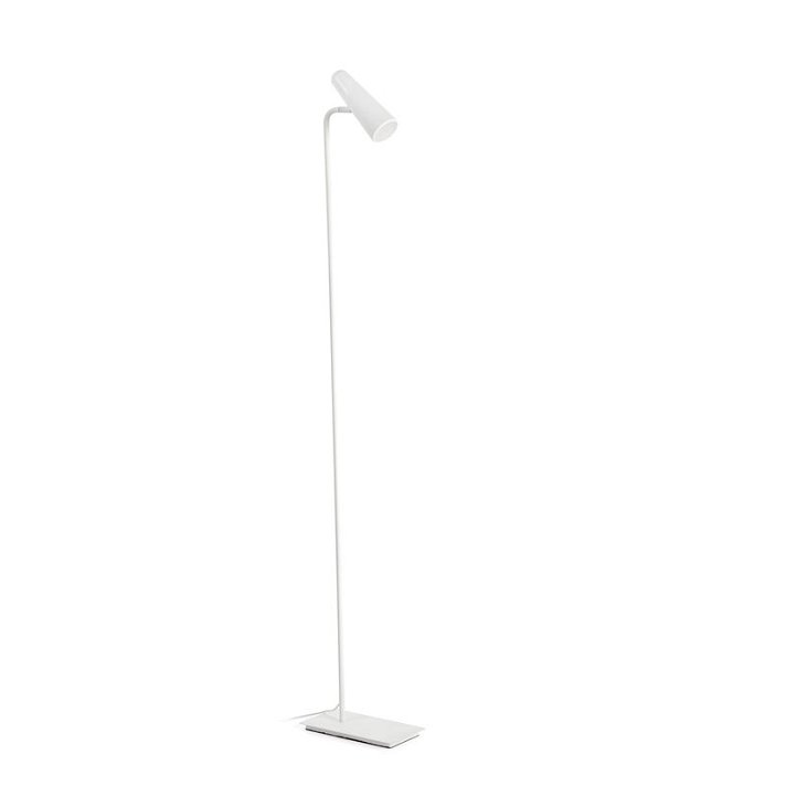 Lámpara de pie de color blanco con luz led Lámpara pie blanco 20x10x122 cm LAO 4,5W Faro