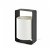 Lampada da tavolo piccola con luce E27 in metallo e tessuto con finitura bianca e nera Lula-p Faro