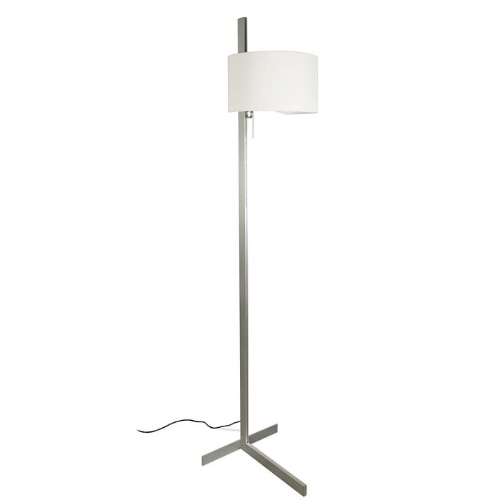 Lámpada de pé aluminio e branco STAND UP 20W Faro
