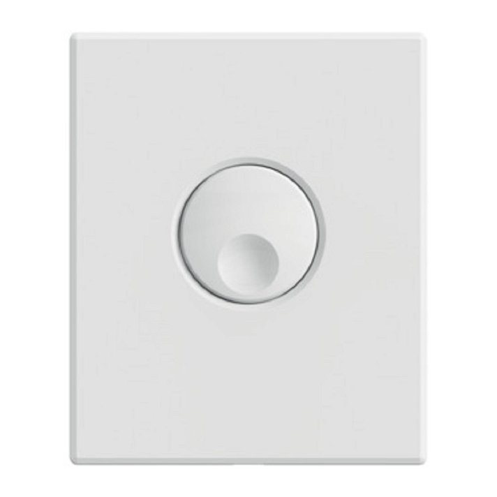 Placa pulsadora para urinario fabricada en plástico ABS con acabado blanco brillo Septa Pro U3 ProSys Ideal Standard