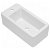 Lavabo rectangular suspendido para baño con orificio en color blanco NOTE de 60 cm Unisan