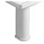 Pedestal para lavabo hecho de porcelana con un acabado en color blanco Noble Gala
