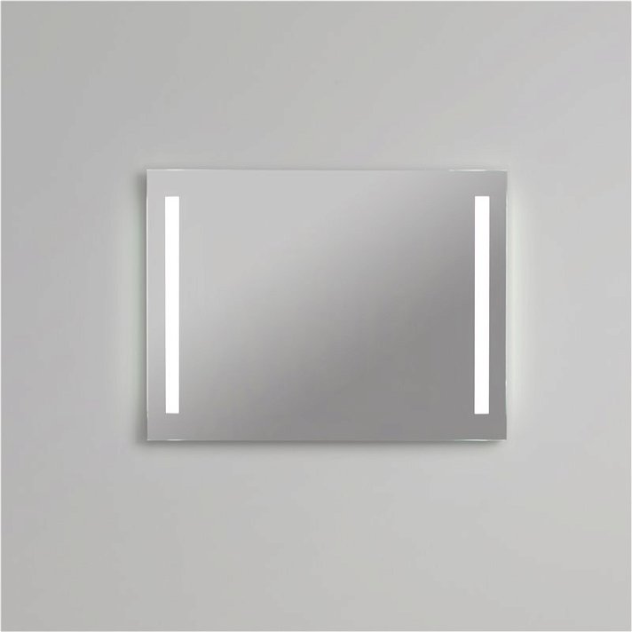 Miroir avec lumière intégrée de 4 mm avec dimensions et accessoires en option Poplar BathDecor