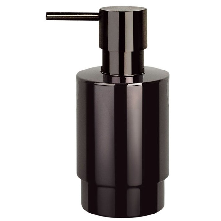 Dispensador de jabón líquido para encimera de acero inoxidable acabado negro Diempi