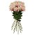 Pack de 12 ramos de rosas artificiales fabricados en plástico y tela Wellhome Diempi