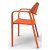 Set di sedie con braccioli realizzate in polipropilene colore arancione Splash Aire Resol