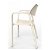 Lot de chaises avec accoudoirs fabriquées en polypropylène de couleur ivoire Splash Air Resol