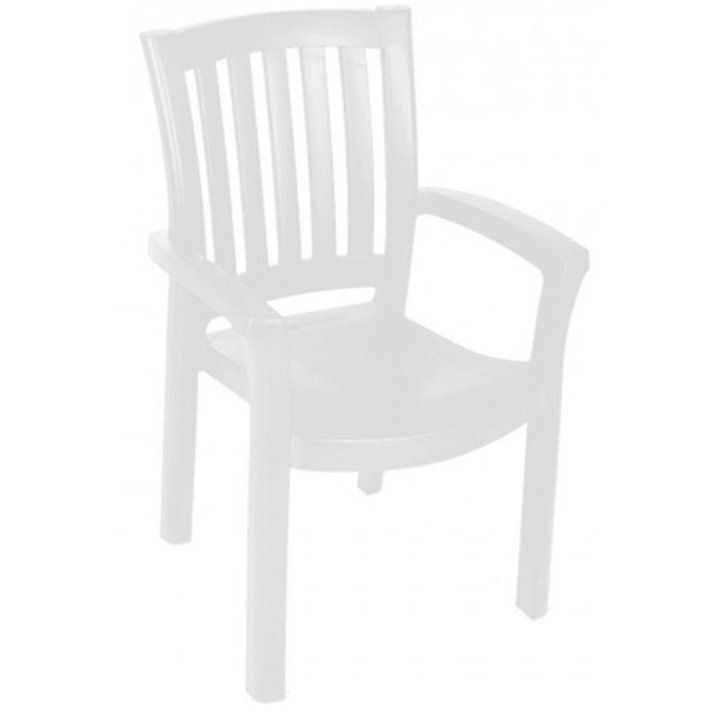 Lot de 24 chaises fabriquées avec polypropylène de couleur blanche Malibu Resol