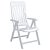 Lot de fauteuils multipositions en polypropylène avec une finition de couleur blanche Blanes Garbar