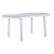 Lot de grandes tables d'extérieur de 180 cm en polypropylène avec finition de couleur blanche Brava Garbar
