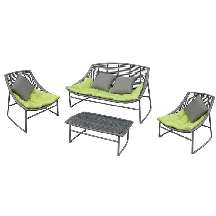 Set de muebles para exterior fabricados con ratán sintético y aluminio Siesta Garbar