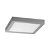 LedHabitat 12W square silver surface mount LED light 17x17x4cm